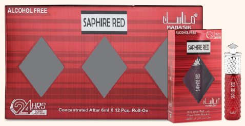 Saphire Red Roll on 6 ml