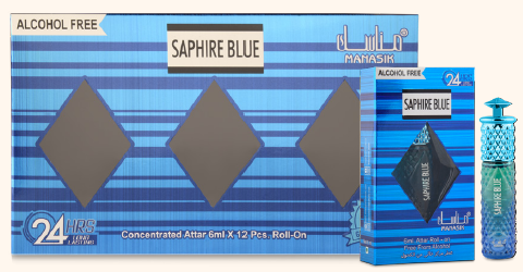 Saphire Blue Roll on 6 ml