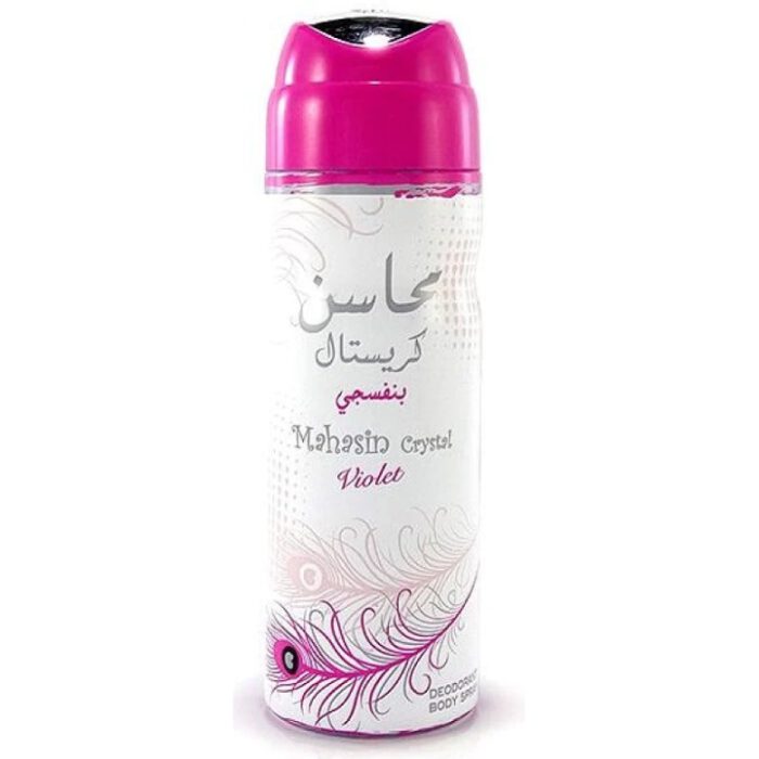 Mahasin Crystal Violet Perfumed Body Spray 200 ml